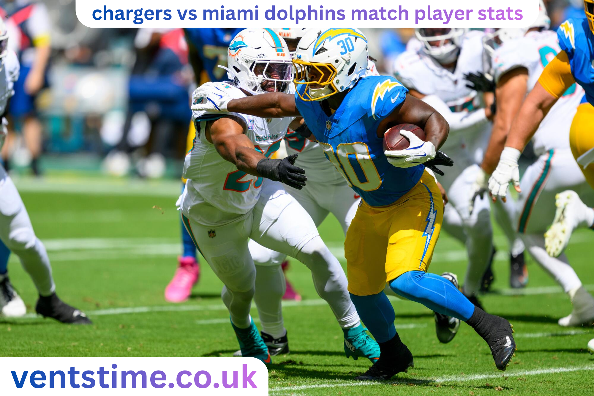 chargers vs miami dolphins match player stats
